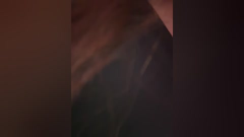 Video of a close-up of a person's lower leg and foot, blurred and out of focus, creating a sense of movement. The background is a mix of dark and muted colors, possibly earthy tones.