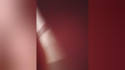 A blurred video featuring a person's torso, likely male, with visible ribs and a defined chest, set against a gradient background transitioning from dark red to light pink. The image is soft-focused, emphasizing texture and form rather than specific details.