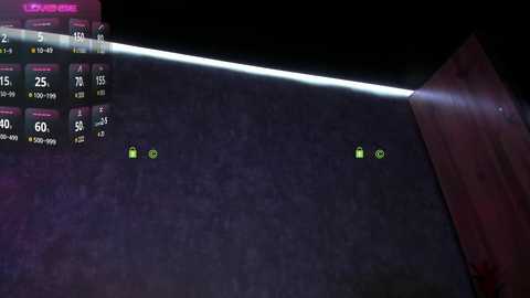 A video of a dark, gritty urban street scene at night, illuminated by a thin beam of light from a flashlight, revealing a distant figure in the background.