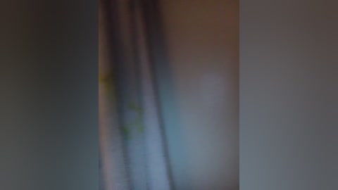 A blurred, out-of-focus video showing indistinct vertical objects, possibly strings or cables, against a muted, dark background. The image lacks discernible details, making it difficult to identify specific elements.
