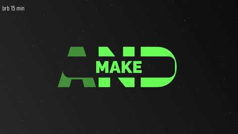 Digital graphic of a neon green logo with the word \"MAKE\" in bold, uppercase letters, set against a dark, textured background. The logo features angular, geometric shapes.