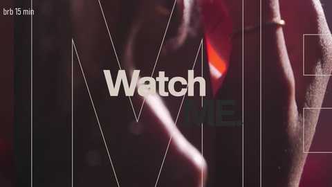 A digital graphic with a dark background features the word \"Watch\" in bold white letters, overlaid on a blurred image of a man's arm and hand holding a cigarette, with a time display \"15 min\" in the top left corner.