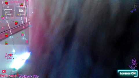 Screenshot from a video game, \"Pong,\" displaying a blurred, dark background with a bright, white dot in the center. The game's interface includes a scoreboard and icons.