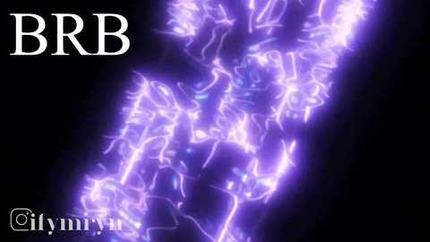 A digital image showcasing vibrant, flowing, purple lightning patterns against a black background, with the text \"BBR\" in white at the top left and \"\u00a9 ifynimy\" at the bottom left.