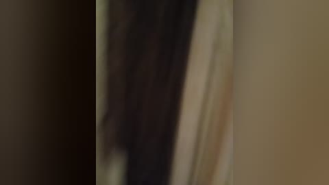 Blurry video of a person standing in a dimly lit room with a dark, possibly black, background. The subject's face and body are indistinguishable, creating a sense of mystery and uncertainty.
